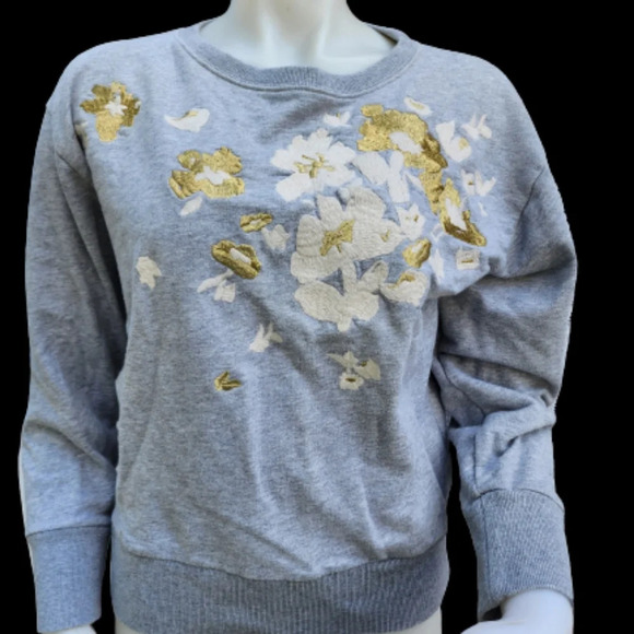J. Crew golden Magnolia sweatshirt S - Picture 1 of 10